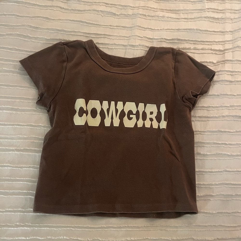 Cowgirl brandy Melville baby tee